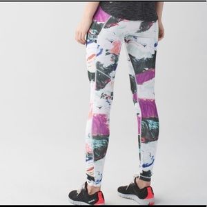 lululemon speed up tights (abstract) RARE